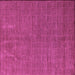 Square Machine Washable Abstract Purple Modern Area Rugs, wshabs4672pur