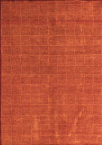 Abstract Orange Modern Rug, abs4672org