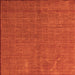 Square Abstract Orange Modern Rug, abs4672org