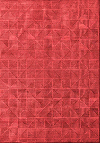 Abstract Red Modern Rug, abs4672red