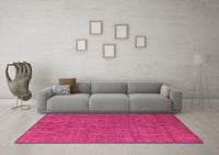 Machine Washable Abstract Pink Modern Rug, wshabs4672pnk