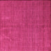 Square Machine Washable Abstract Pink Modern Rug, wshabs4672pnk