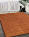 Machine Washable Abstract Red Rug in a Family Room, wshabs4672