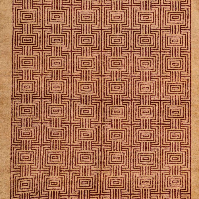 Machine Washable Abstract Orange Rug, wshabs4673