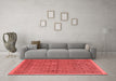 Modern Red Washable Rugs