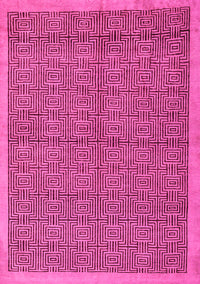 Abstract Pink Modern Rug, abs4673pnk