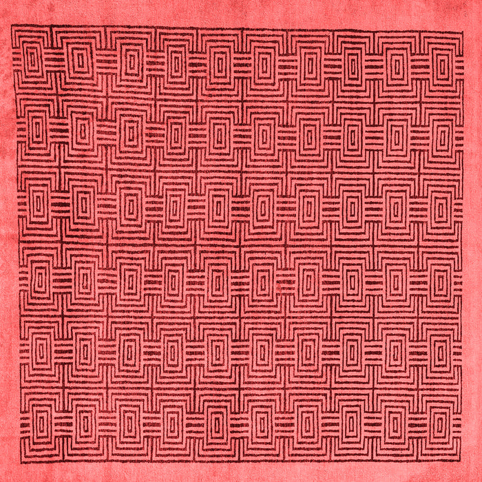 Abstract Red Modern Rug, abs4673red