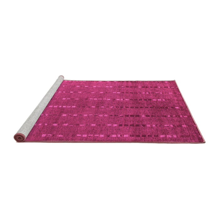 Sideview of Machine Washable Abstract Pink Modern Rug, wshabs4674pnk