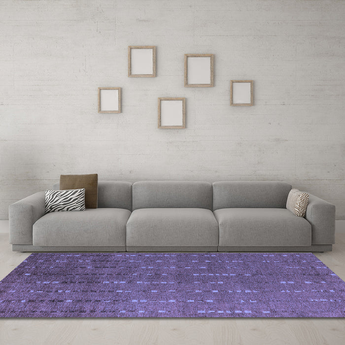 Machine Washable Abstract Blue Modern Rug in a Living Room, wshabs4674blu