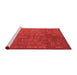 Modern Red Washable Rugs