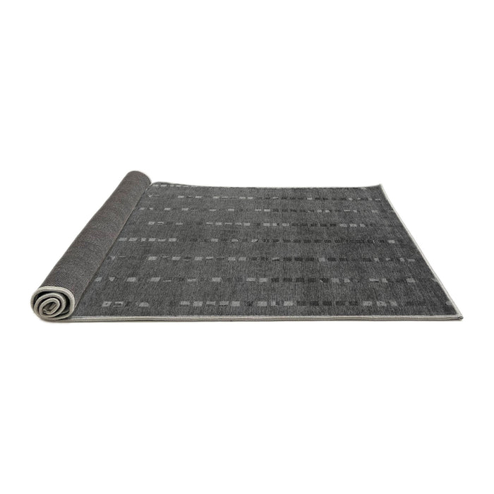 Sideview of Abstract Gray Modern Rug, abs4674gry