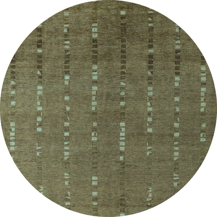 Round Abstract Light Blue Modern Rug, abs4674lblu