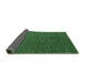 Sideview of Abstract Emerald Green Modern Rug, abs4675emgrn