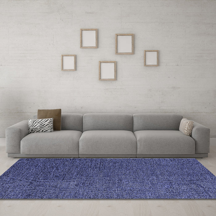 Machine Washable Abstract Blue Modern Rug in a Living Room, wshabs4675blu