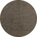 Round Machine Washable Abstract Brown Rug, wshabs4675