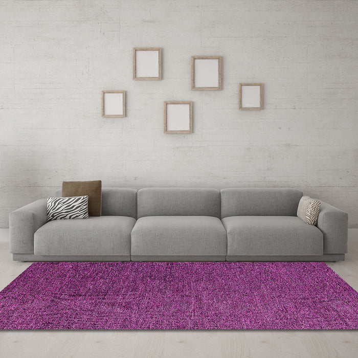 Machine Washable Abstract Pink Modern Rug in a Living Room, wshabs4675pnk