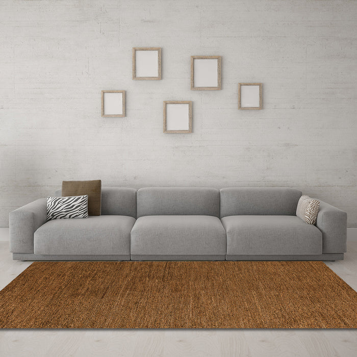 Machine Washable Abstract Orange Modern Area Rugs in a Living Room, wshabs4675org