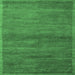 Square Abstract Emerald Green Modern Rug, abs4676emgrn