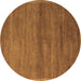 Round Abstract Brown Modern Rug, abs4676brn