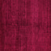 Square Abstract Pink Modern Rug, abs4677pnk