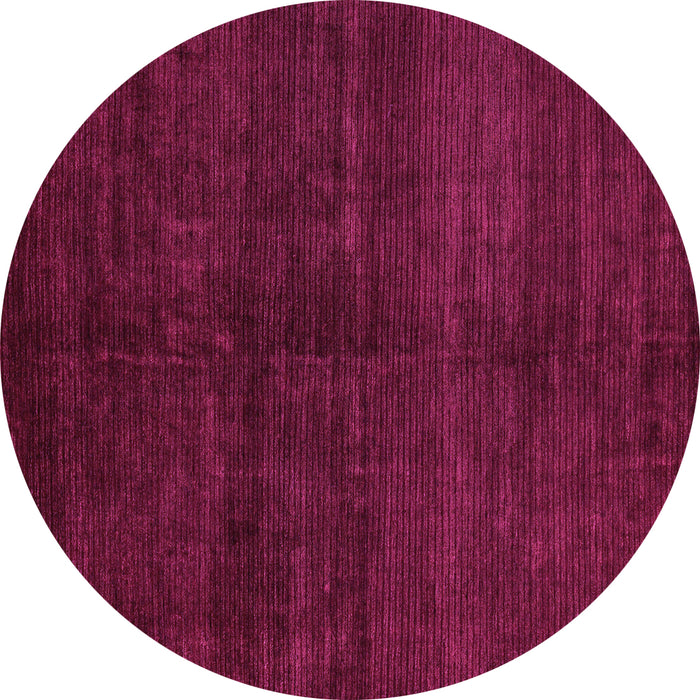 Round Machine Washable Abstract Purple Modern Area Rugs, wshabs4677pur