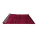 Sideview of Abstract Pink Modern Rug, abs4677pnk