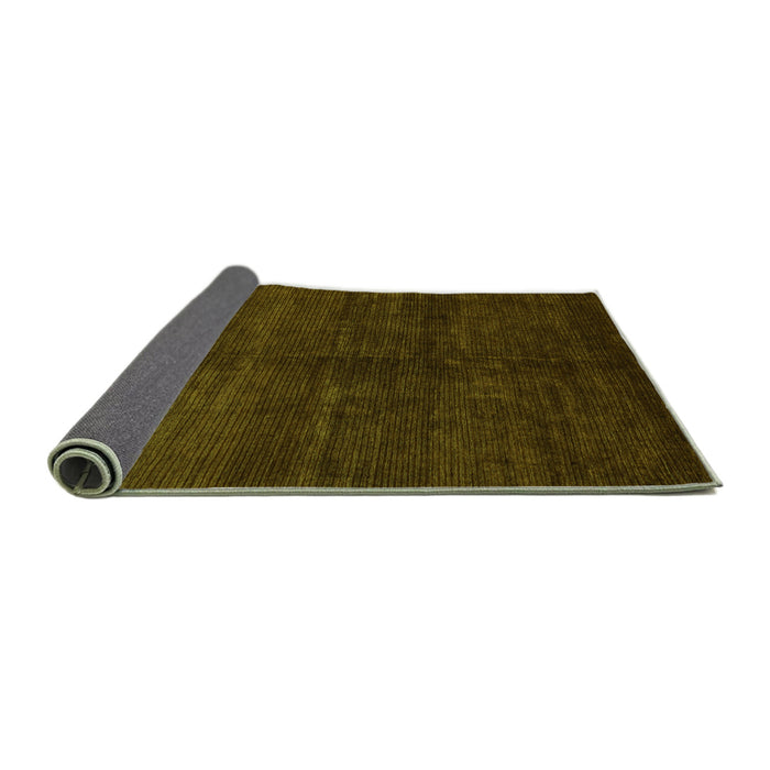 Sideview of Abstract Green Modern Rug, abs4677grn