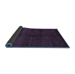 Sideview of Abstract Blue Modern Rug, abs4677blu