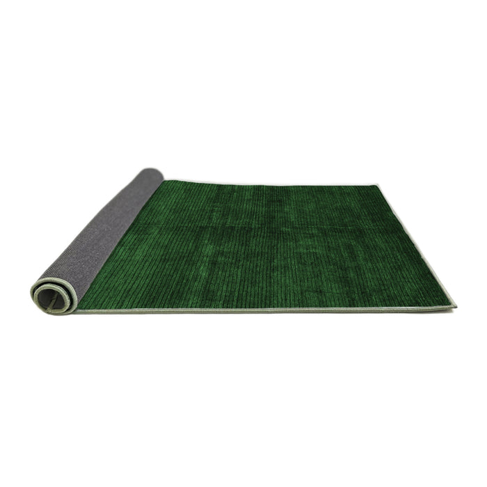Sideview of Abstract Emerald Green Modern Rug, abs4677emgrn