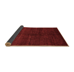 Sideview of Abstract Brown Modern Rug, abs4677brn