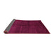 Sideview of Abstract Purple Modern Rug, abs4677pur