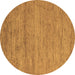 Round Abstract Brown Modern Rug, abs4678brn