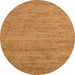 Round Abstract Sedona Brown Modern Rug, abs4678