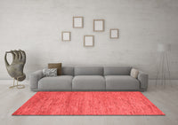 Machine Washable Abstract Red Modern Rug, wshabs4678red