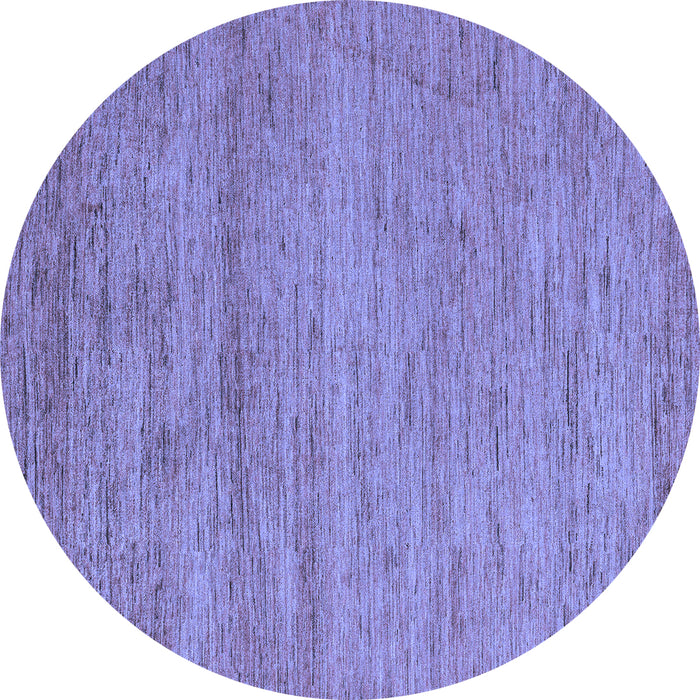 Round Machine Washable Abstract Blue Modern Rug, wshabs4678blu