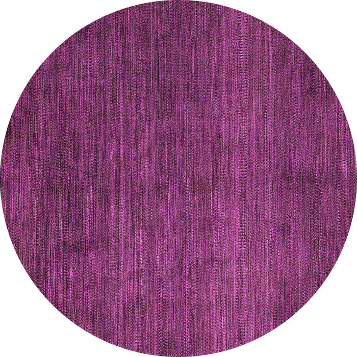 Round Abstract Purple Modern Rug, abs4679pur
