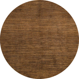 Round Abstract Red Modern Rug, abs4679