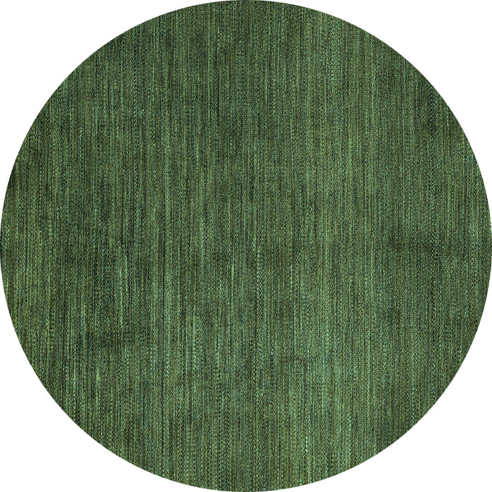 Round Abstract Turquoise Modern Rug, abs4679turq