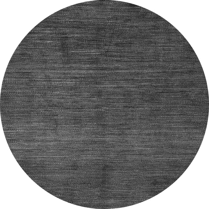 Round Abstract Gray Modern Rug, abs4679gry
