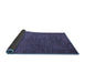 Sideview of Abstract Blue Modern Rug, abs4679blu