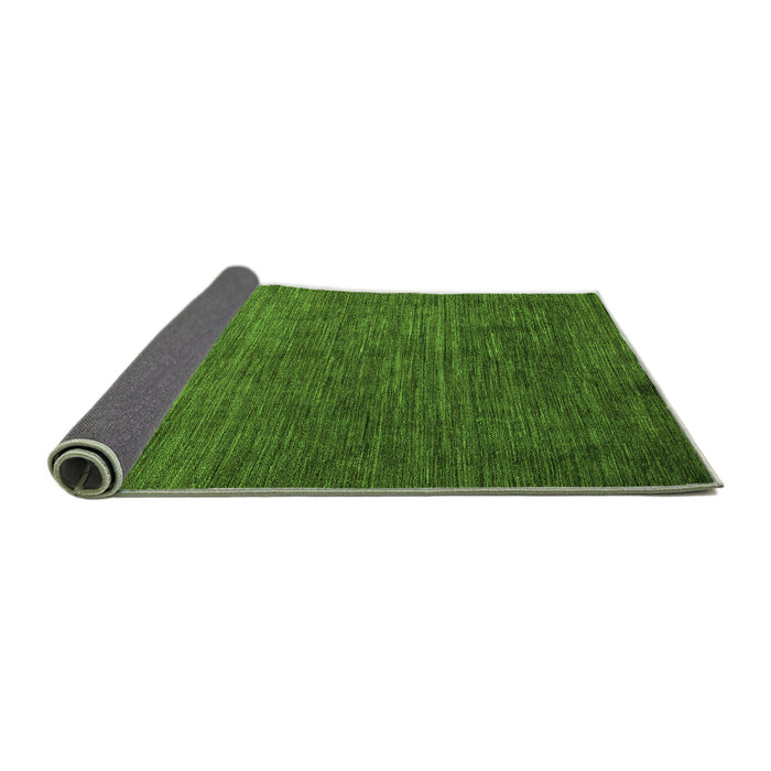 Sideview of Abstract Green Modern Rug, abs4679grn