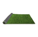 Sideview of Abstract Green Modern Rug, abs4679grn