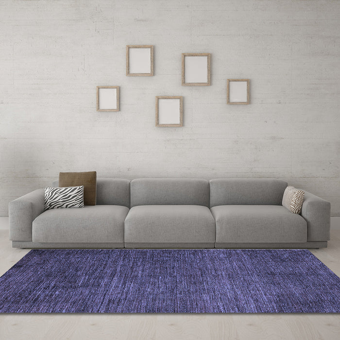 Machine Washable Abstract Blue Modern Rug in a Living Room, wshabs4679blu