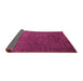 Sideview of Abstract Pink Modern Rug, abs4679pnk