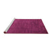 Sideview of Machine Washable Abstract Pink Modern Rug, wshabs4679pnk