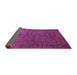 Sideview of Abstract Purple Modern Rug, abs4679pur