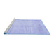 Sideview of Machine Washable Solid Blue Modern Rug, wshabs467blu