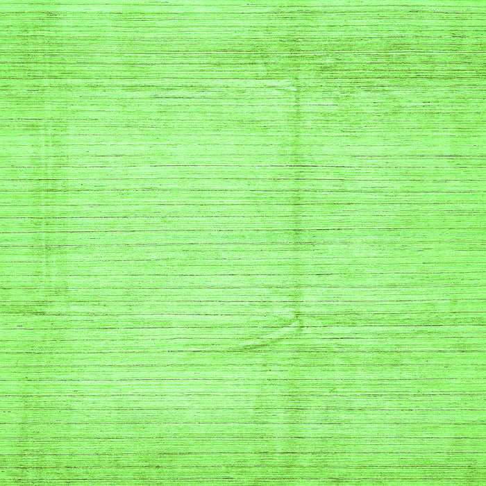 Square Machine Washable Solid Green Modern Area Rugs, wshabs467grn