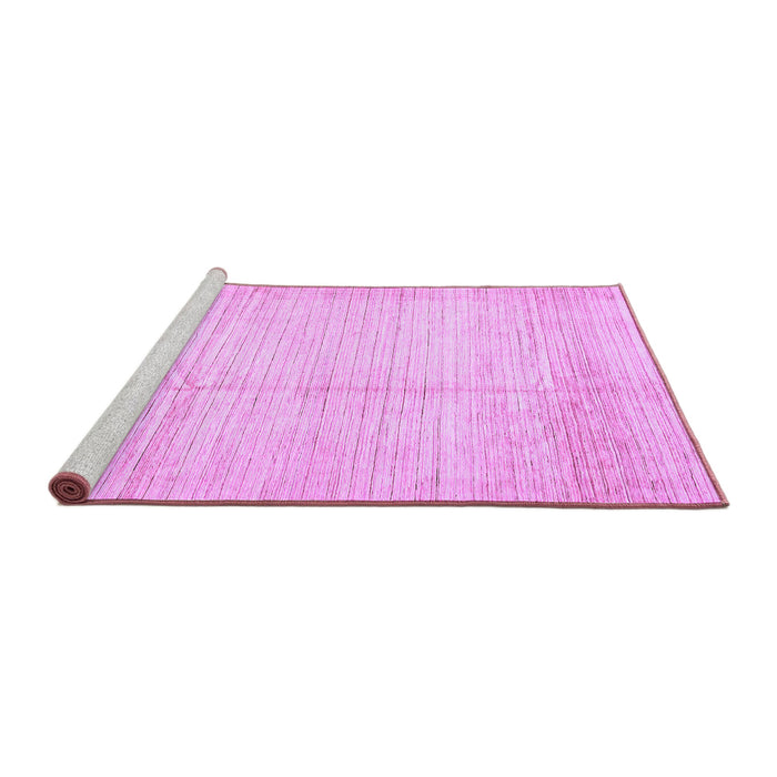 Sideview of Machine Washable Solid Purple Modern Area Rugs, wshabs467pur
