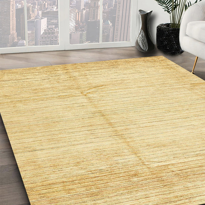 Abstract Orange Solid Rug in Family Room, abs467